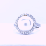 Silver Real Pearl Finger Ring | Gift for Women and Girls