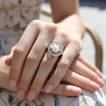 Silver Real Pearl Finger Ring | Gift for Women and Girls