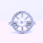 Silver Real Pearl Finger Ring | Gift for Women and Girls