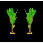 SIMONART AND PRINTING Handmade Wooden Banana Tree – 2 ft Decorative Home & Office Decor