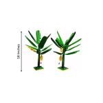 Artificial Metal Banana Tree – 16 Inch Pair for Pooja & Golu Dolls Decoration
