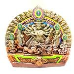 SIMONART AND PRINTING Clay Goddess Durga Maa Idol – 1 ft Handmade Decorative Statue for Home & Temple
