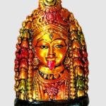Handicrafts Tarapith Kali Maa Idol – 14 cm | Handmade Clay Goddess Kali Figurine for Home & Temple Decor