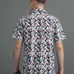 Men Regular Fit Cutaway Collar Shirt