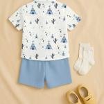 Boys Casual Shirt Shorts