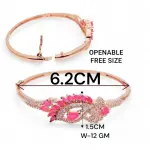 Rose Gold Plated Cubic Zircon Bracelet