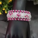 Sonamone Cubic Zircon Studded Kada Bracelet