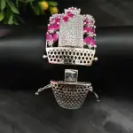 Sonamone Cubic Zircon Studded Kada Bracelet