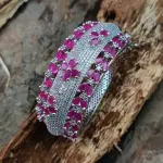 Sonamone Cubic Zircon Studded Kada Bracelet