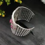 Sonamone Cubic Zircon Bridal Studded Kada Bracelet