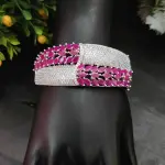 Sonamone Cubic Zircon Studded Kada Bracelet