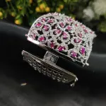 Sonamone Cubic Zircon Studded Bridal Kada Bracelet