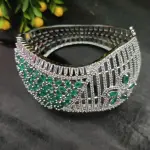 Sonamone Cubic Zircon Studded Kada Bracelet