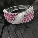 Sonamone Cubic Zircon Studded Kada Bracelet