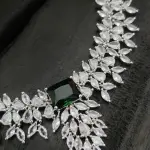 Silver Tone High Quality Zircon Necklace Set