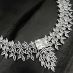 Silver Tone High Quality Zircon Necklace Set