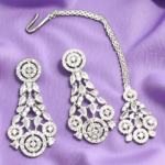 American Diamond Necklace Choker Set