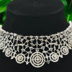 American Diamond Necklace Choker Set