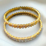 Gold & Silver 4 Pic Cubic Zircon Bangles