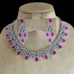 American Diamond Necklace Set