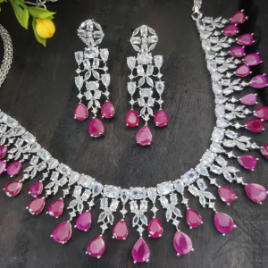 American Diamond Necklace Set