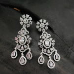 American Diamond Blue Necklace Set