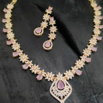 American Diamond Necklace Set