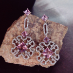 American Diamond Necklace with Earrings