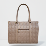 Blush Elegance Quilted Tote Bag