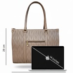 Blush Elegance Quilted Tote Bag