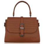 Catchy Everyday use Sling Bag |Women's Crocodile Print with Front Zipper & Handle Perfect for Work or Casual Wear
