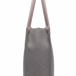Catchy Taupe Textured Tote Bag – Elegant Everyday Shoulder Handbag