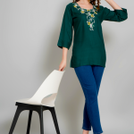 Sufiana Green Rayon Tunic