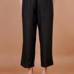 Sufiana Black Rayon Palazzo for Women