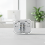 CMF Nothing Buds High Bass Sound with Crystel Clear Calling | Transperent Case (White)