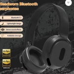 Heyuva Max Pro Wireless Headphones with Bass Sound (MAX PRO-Black) Bluetooth & Wired without Mic
