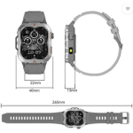 AVR Q11 LAXAFIT Sports Smartwatch, Heart Rate Monitor, Temperature Display, Silver Smartwatch