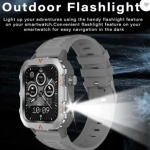 AVR Q11 LAXAFIT Sports Smartwatch, Heart Rate Monitor, Temperature Display, Silver Smartwatch