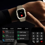 AVR Q11 LAXAFIT Sports Smartwatch, Heart Rate Monitor, Temperature Display, Silver Smartwatch