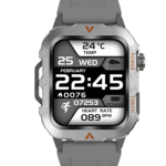 AVR Q11 LAXAFIT Sports Smartwatch, Heart Rate Monitor, Temperature Display, Silver Smartwatch