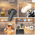 wipix Buds Air 7 with 52dB ANC, 13mm Driver, 40hrs Playback,IP55 & 45ms Low Latency Bluetooth