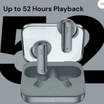 JAZX Buds Air 7 with 52dB ANC, 12.2mm Driver, 52Hrs Playback, IP55 & 45ms Low Latency Bluetooth