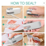 Vin cozy Portable Mini Bag Sealer | Heat Sealer for Chips, Snacks & Food Packets Hand Held Heat Sealer