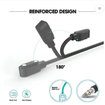 The Ecletcron Bay Original 2 Pin Magnetic 3.5mm Pin Length Watch Quick Charging Cable Charging Pad