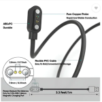 The Ecletcron Bay Original 2 Pin Magnetic 3.5mm Pin Length Watch Quick Charging Cable Charging Pad