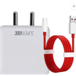 Pandaco 65 W Super VOOC 6 A Wall Charger for Mobile with Detachable Cable  (White, Red, Cable Included)