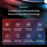 TWS 5.0 Bluetooth (Earbuds) With led Display & Compatible All SmartphoneG68 Bluetooth