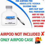 Silicone Latch Earbuds Case For PRO , Pro 2  (New VODKA 3DCartoon Character Soft Silicone Earphone Cover For Air pod PRO, PRO 2)
