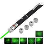 Standard Laser Light Pointer With Different Modes, Rechargeable,  (10 nm, Green)