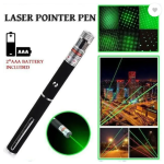 Standard Laser Light Pointer With Different Modes, Rechargeable,  (10 nm, Green)